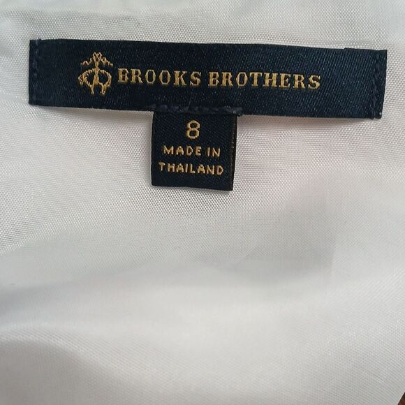 Brooks Brothers Palm  tropical print sleeveless dress Sz 8 NWOT - Picture 8 of 8